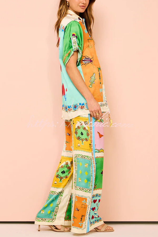 Poker Wide Leg Pants