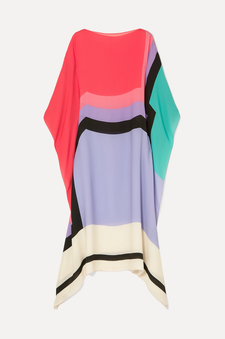 Geometric Candy Stripe Kaftan