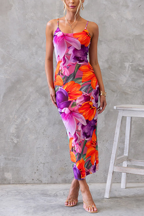 Floral Bodycon Vacation Dress