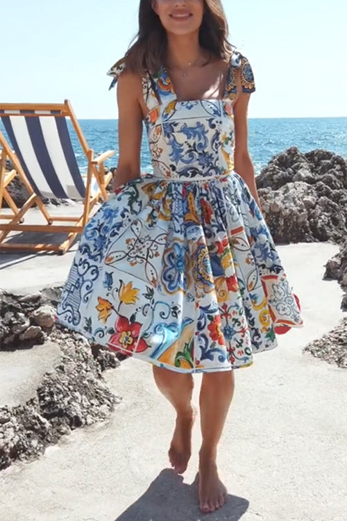 Lumina Unique Print Mini Dress