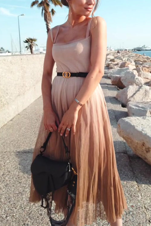 Square Neck Gradient Cami Dress