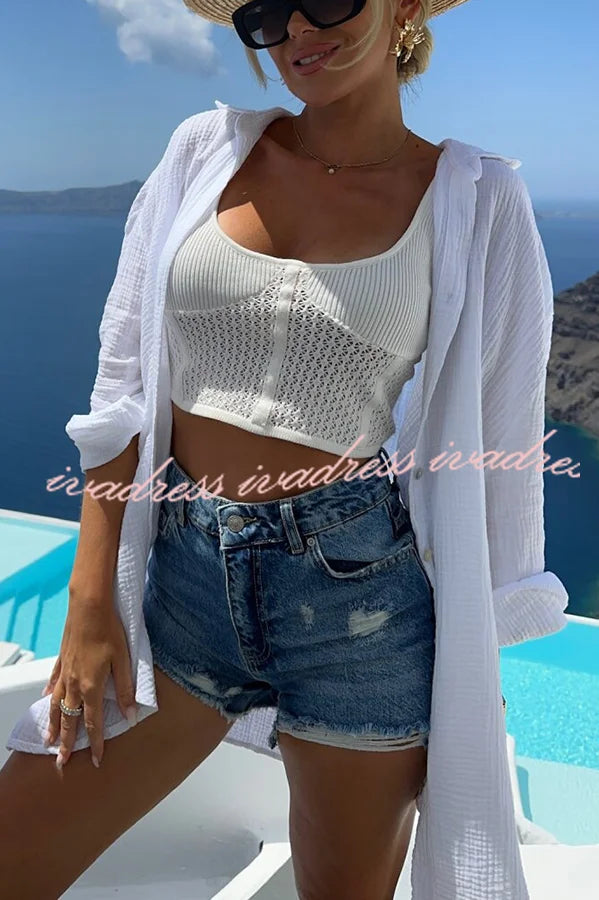 Summer Breeze Magic Eye Oversized Shirt
