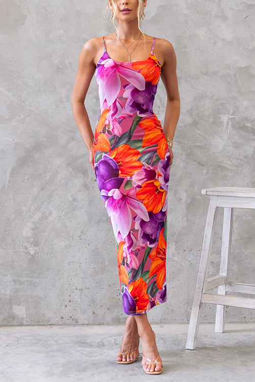 Floral Bodycon Vacation Dress