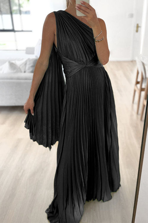 Lumina Pleated Maxi Dress