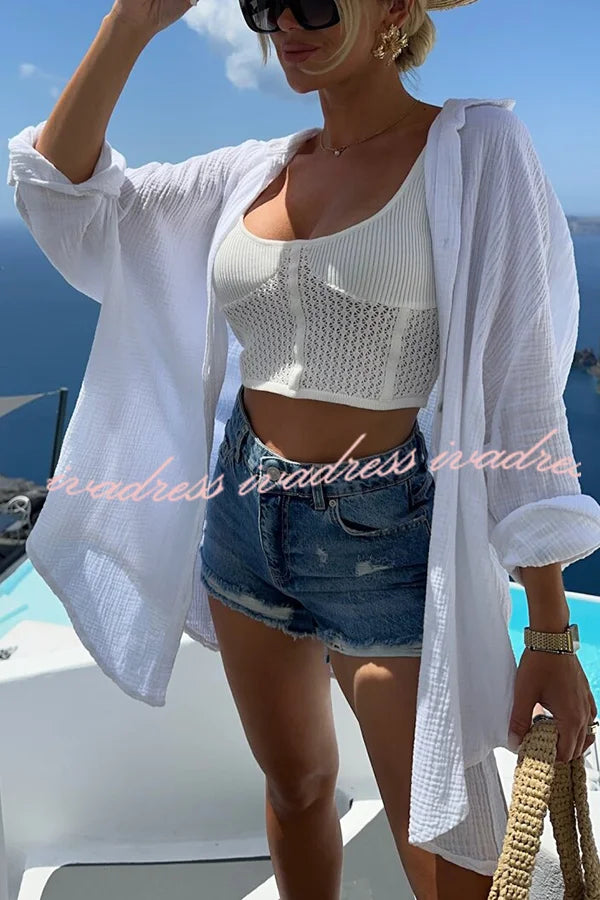 Summer Breeze Magic Eye Oversized Shirt