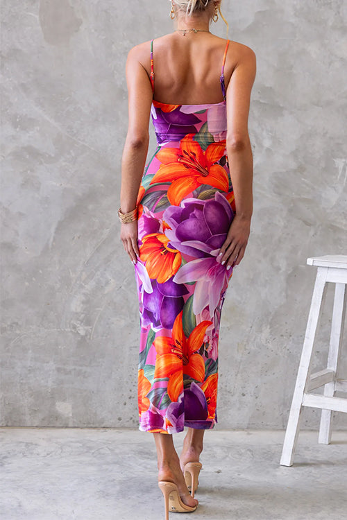 Floral Bodycon Vacation Dress