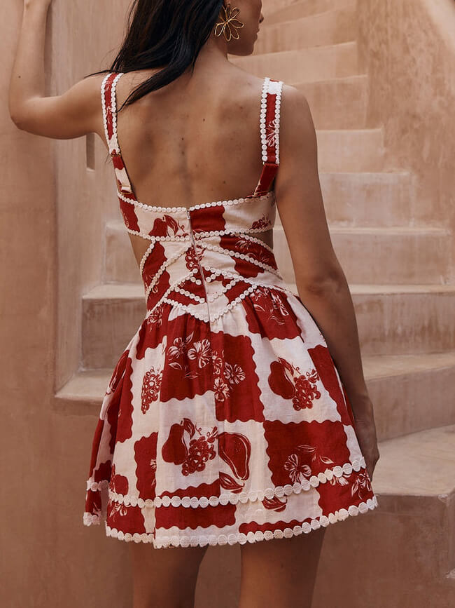 Decorative Unique Mini Dress