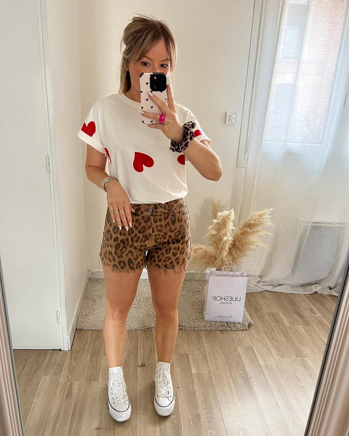 Leopard Print Shorts
