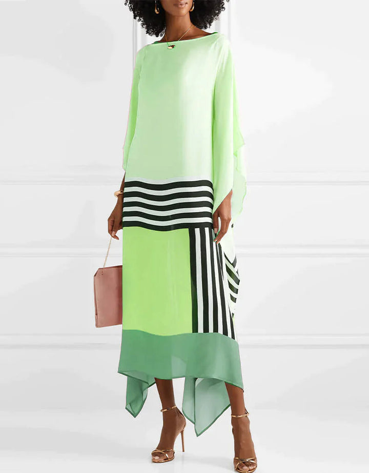 Geometric Candy Stripe Kaftan