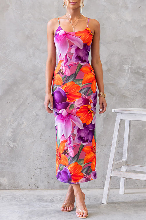 Floral Bodycon Vacation Dress