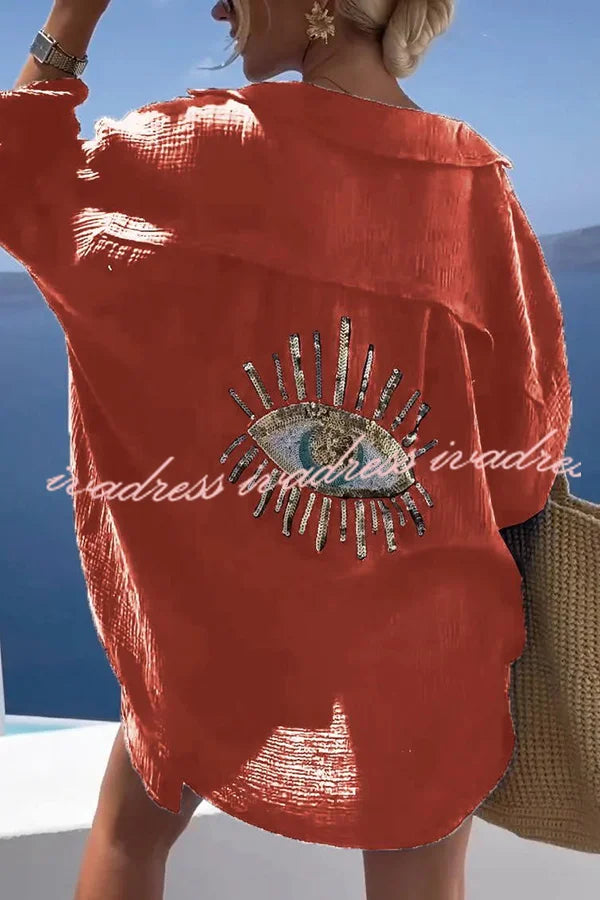 Summer Breeze Magic Eye Oversized Shirt