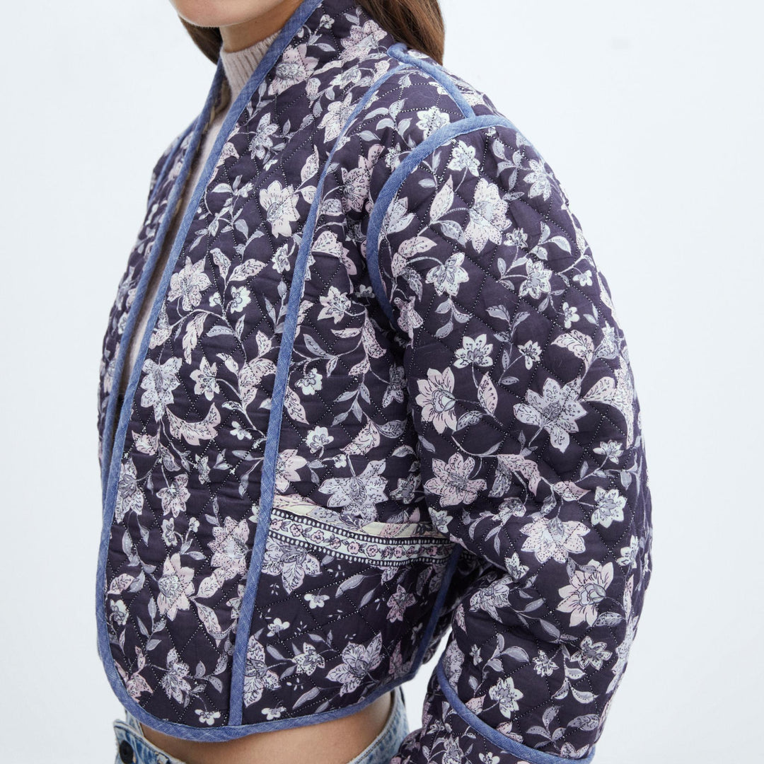 Reversible floral print jacket