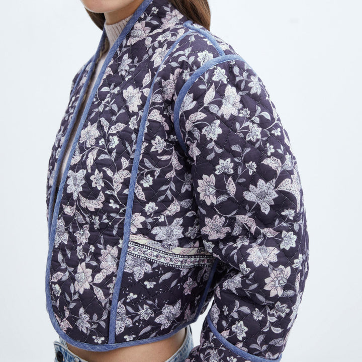 Reversible floral print jacket