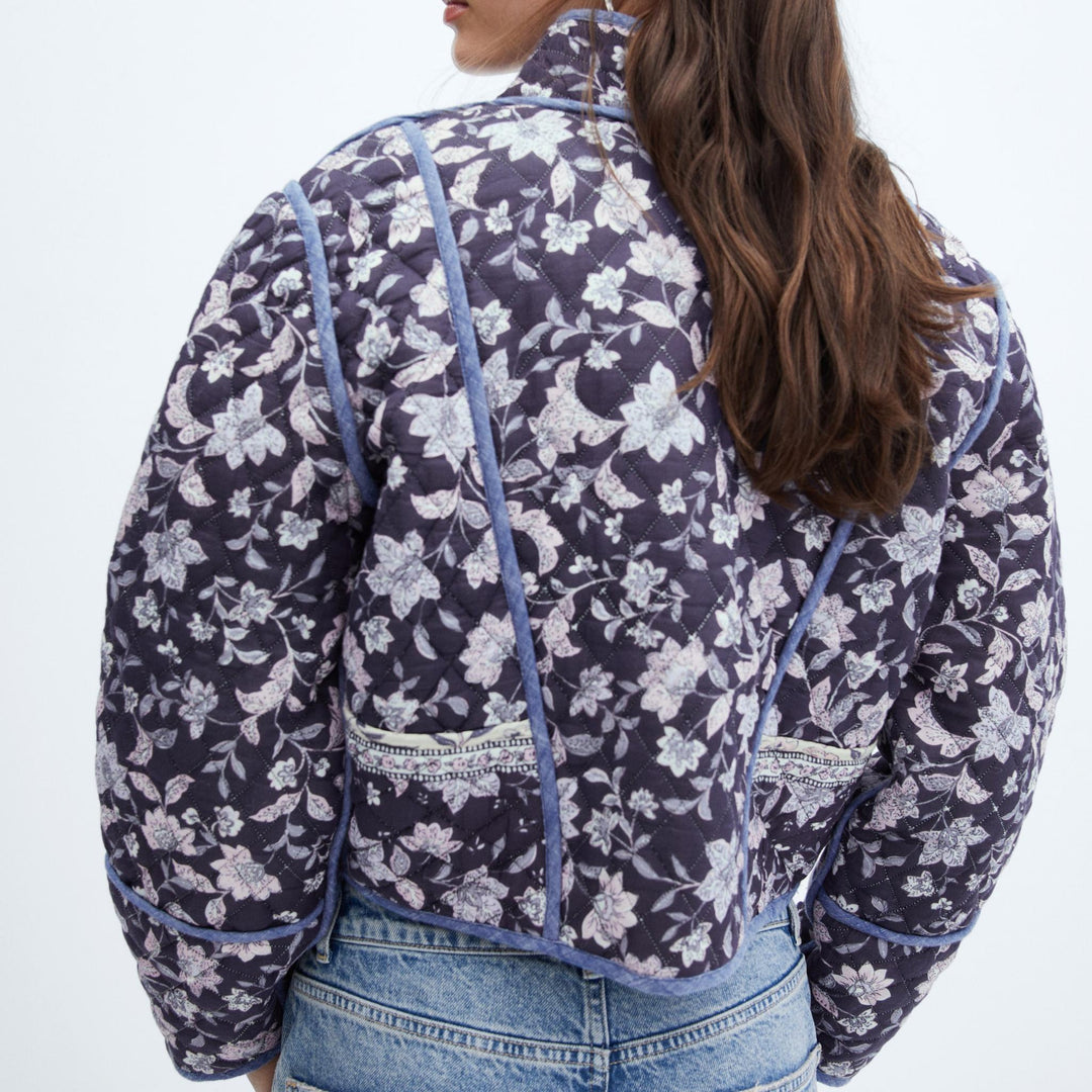 Reversible floral print jacket