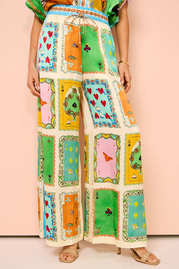 Poker Wide Leg Pants