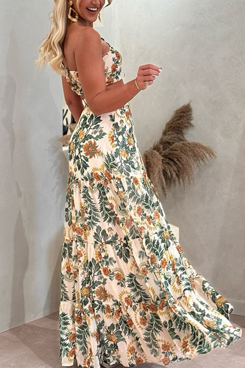 Floral Maxi Skirt Set