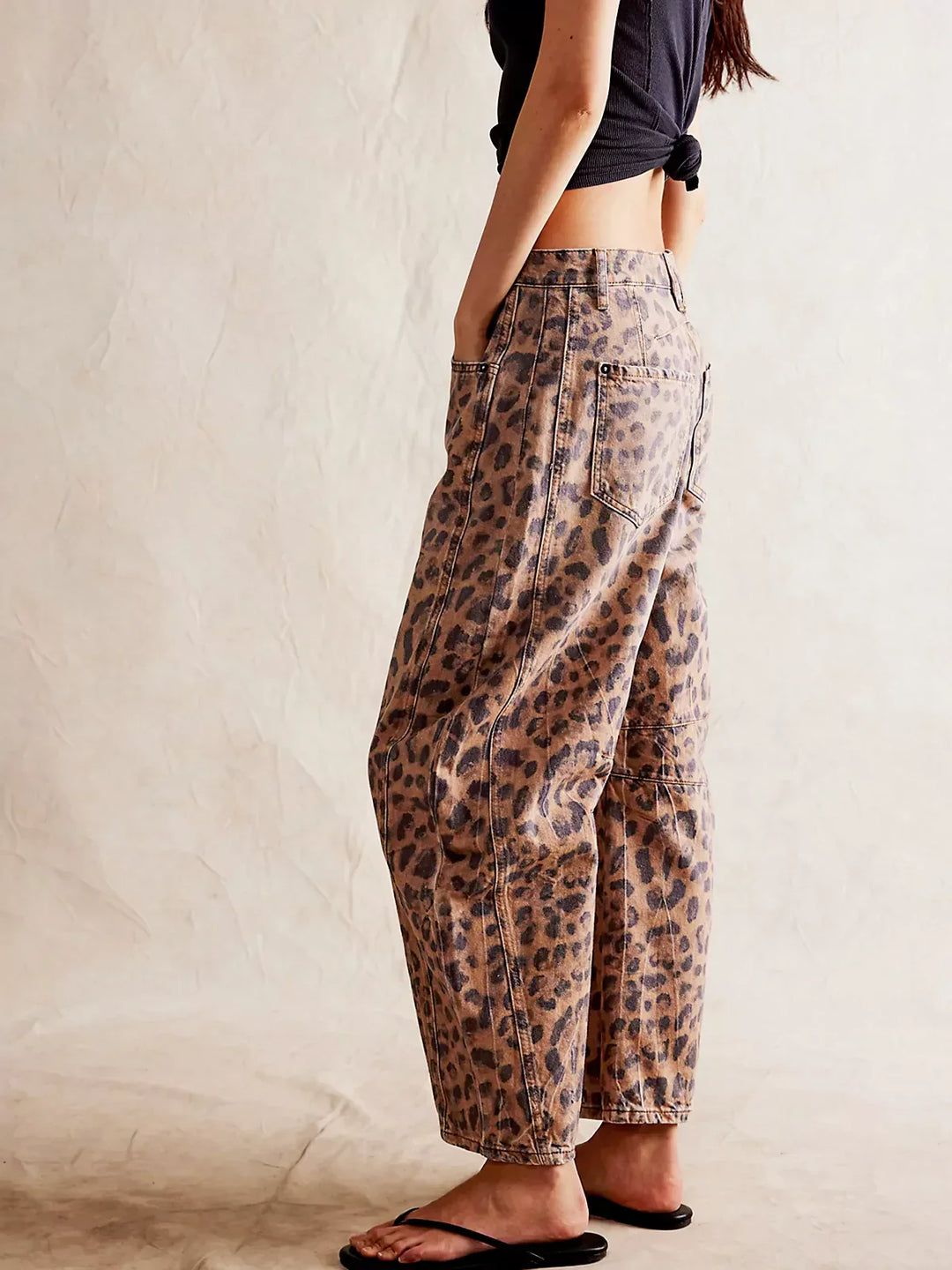 Leopard Print Jeans