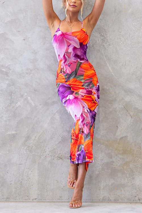 Floral Bodycon Vacation Dress