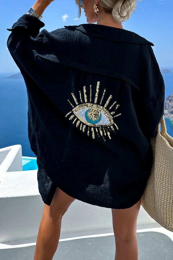 Summer Breeze Magic Eye Oversized Shirt