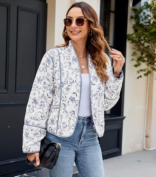 Reversible floral print jacket