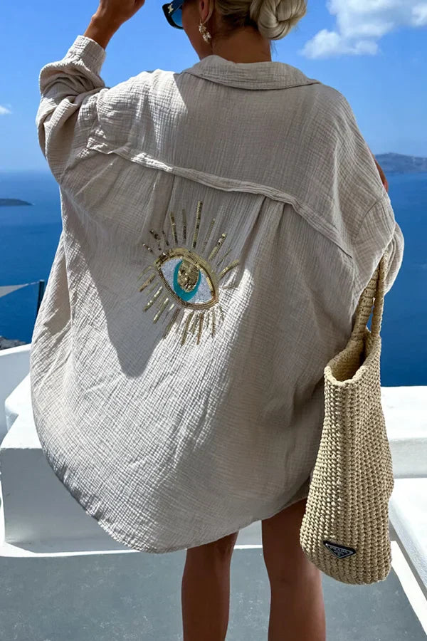 Summer Breeze Magic Eye Oversized Shirt
