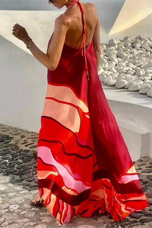 Lumina Backless Maxi Vacation Dress