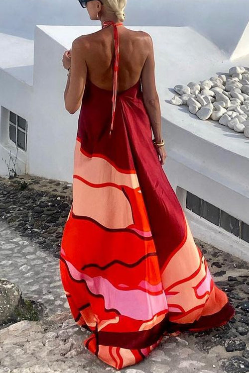 Lumina Backless Maxi Vacation Dress