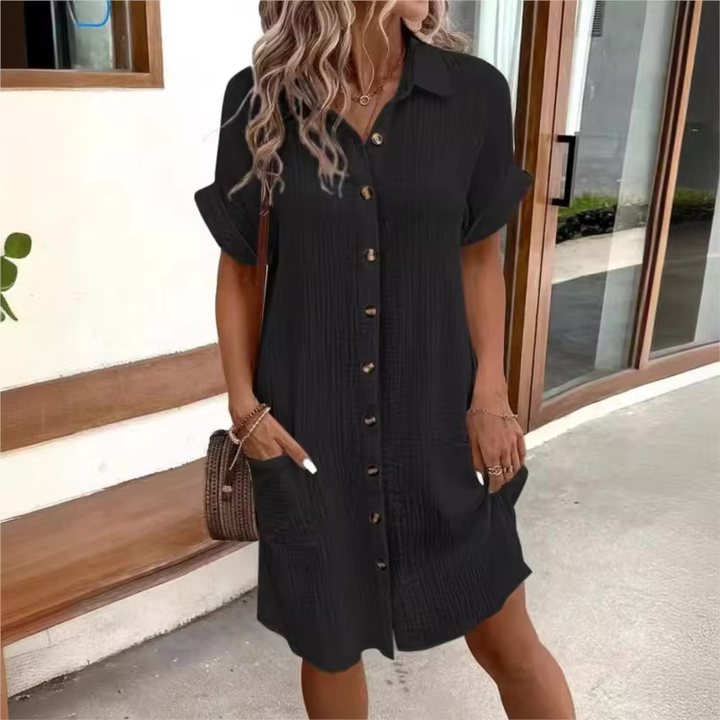 Summer Button Down Short Sleeve Shirt