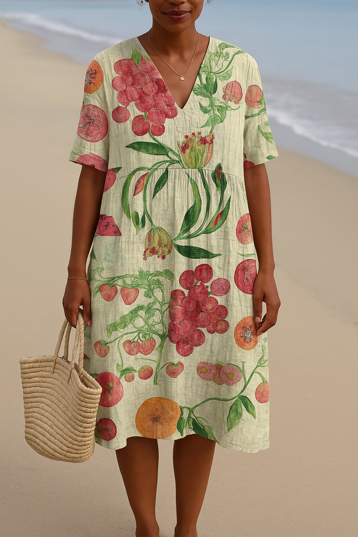 CELESTE | Vintage Botanical Dress