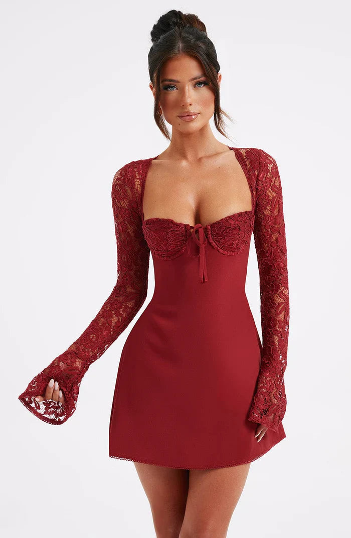 Lumina lace mini dress