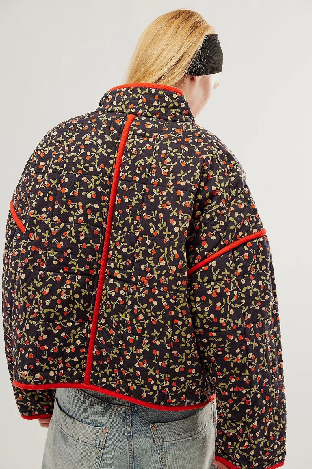 Cotton Floral Print Jacket