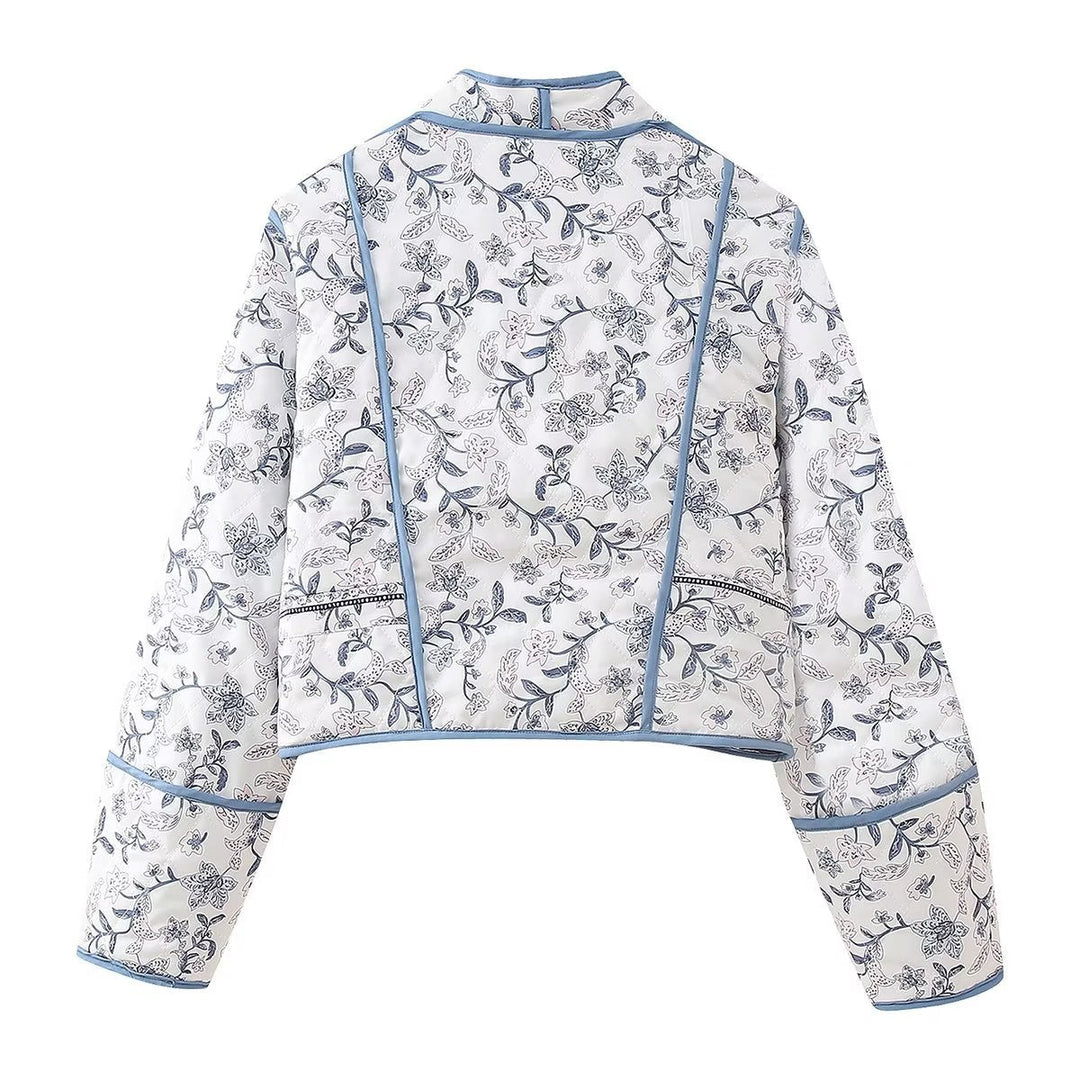 Reversible floral print jacket