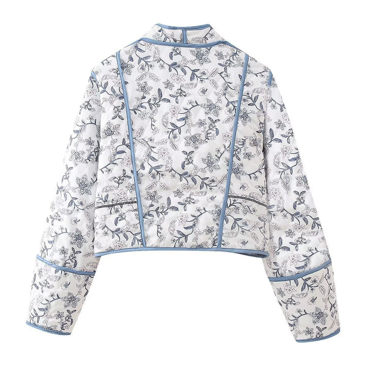Reversible floral print jacket
