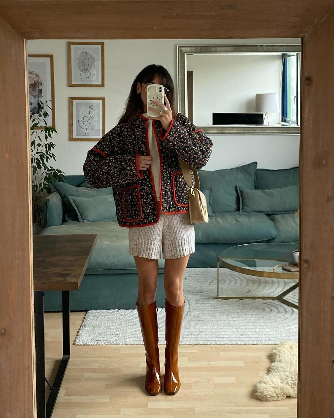 Cotton Floral Print Jacket