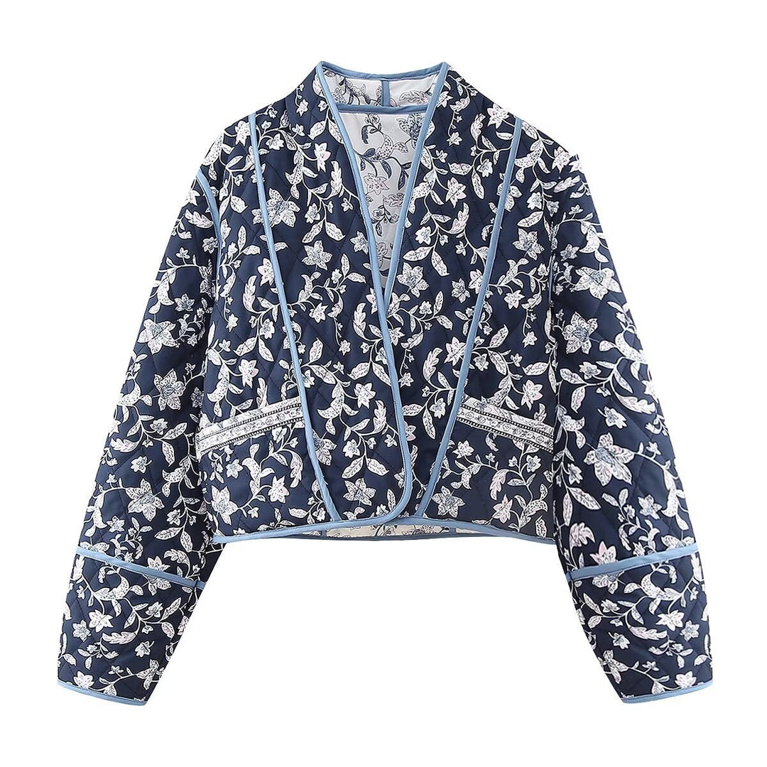 Reversible floral print jacket