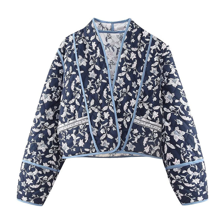 Reversible floral print jacket