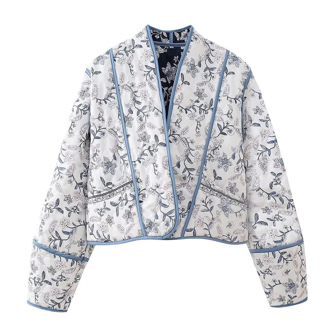 Reversible floral print jacket