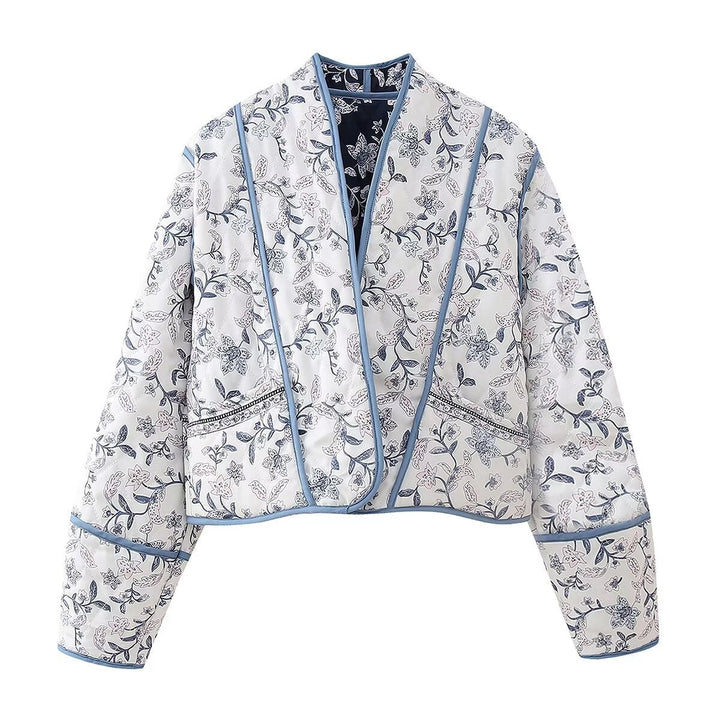 Reversible floral print jacket