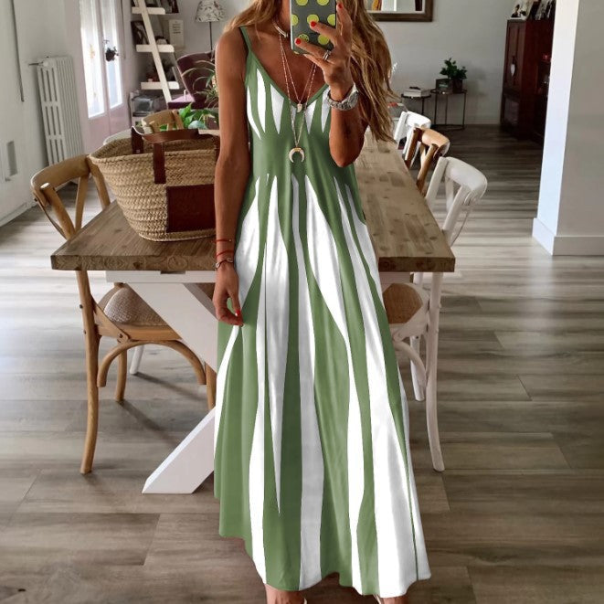 Milan™ Striped Long Dress