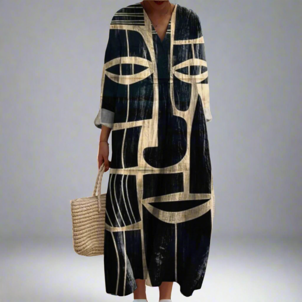 Ismène | Graphic Face Dress