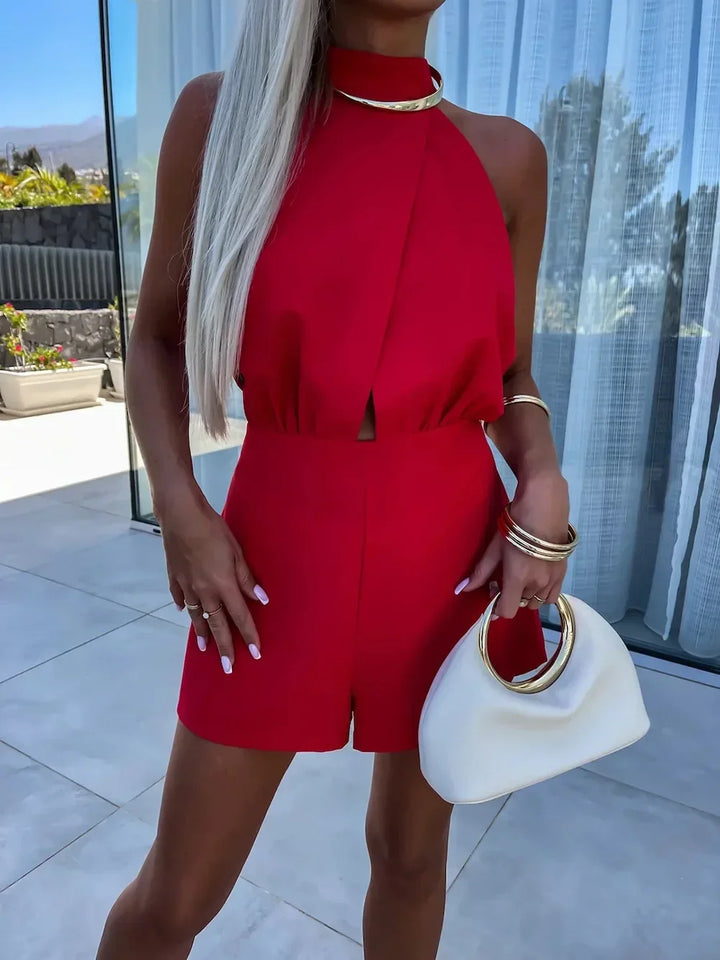 Backless Sleeveless Romper