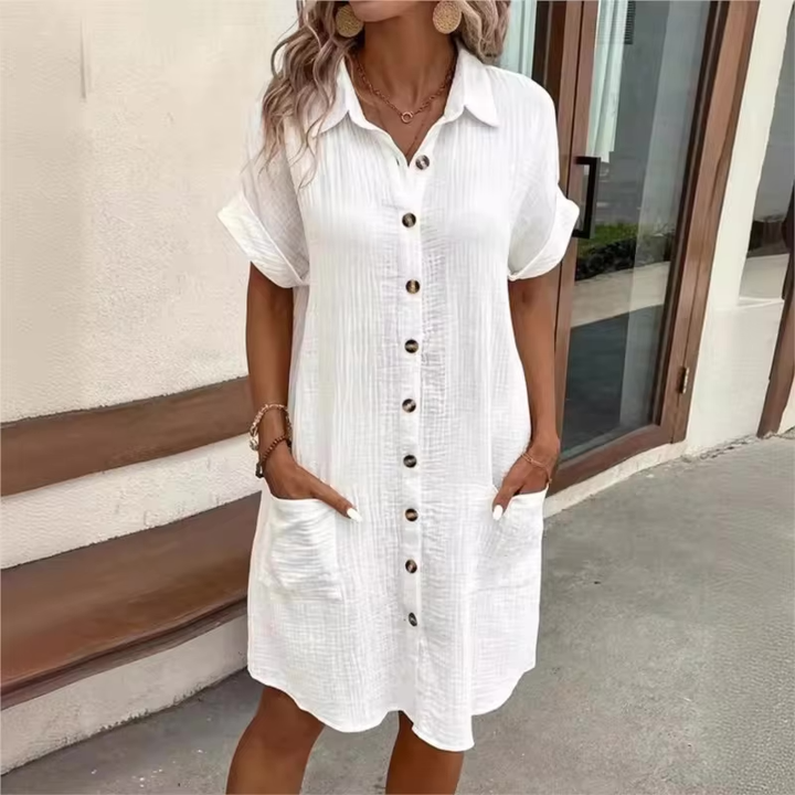 Summer Button Down Short Sleeve Shirt