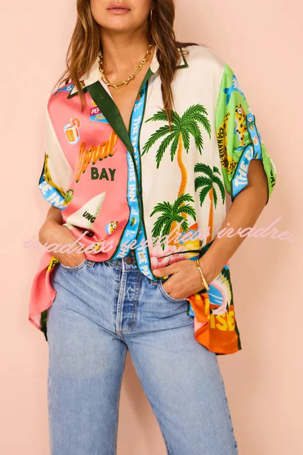 Kissed By The Sun Oversized Blouse