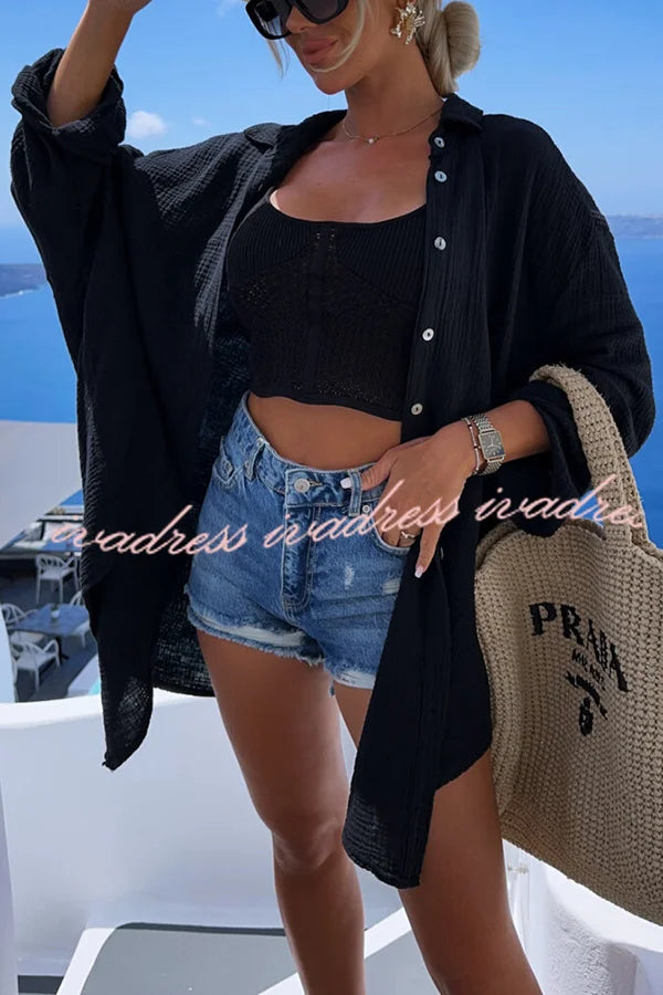 Summer Breeze Magic Eye Oversized Shirt