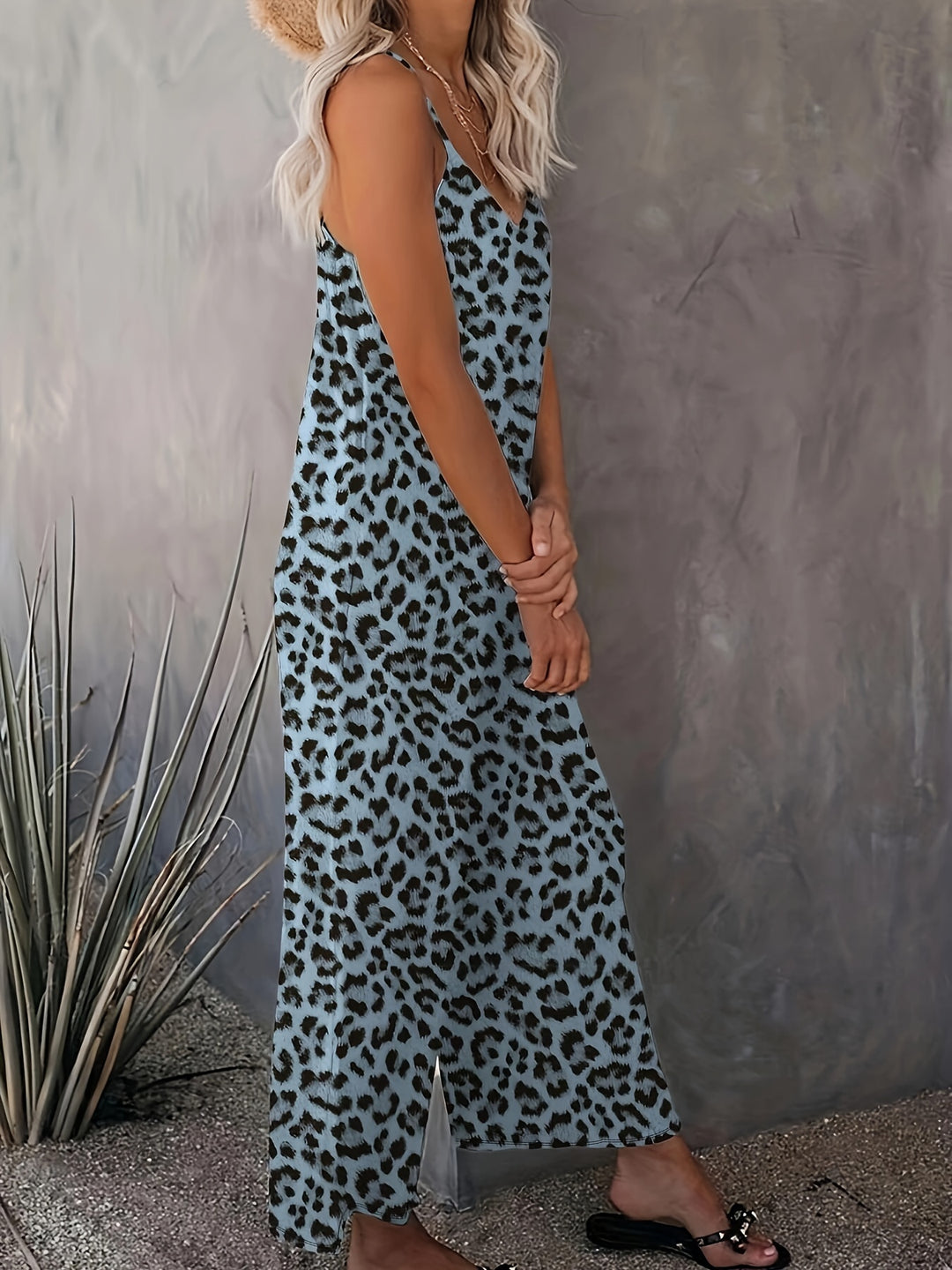 Leopard Print Cami Jumpsuit
