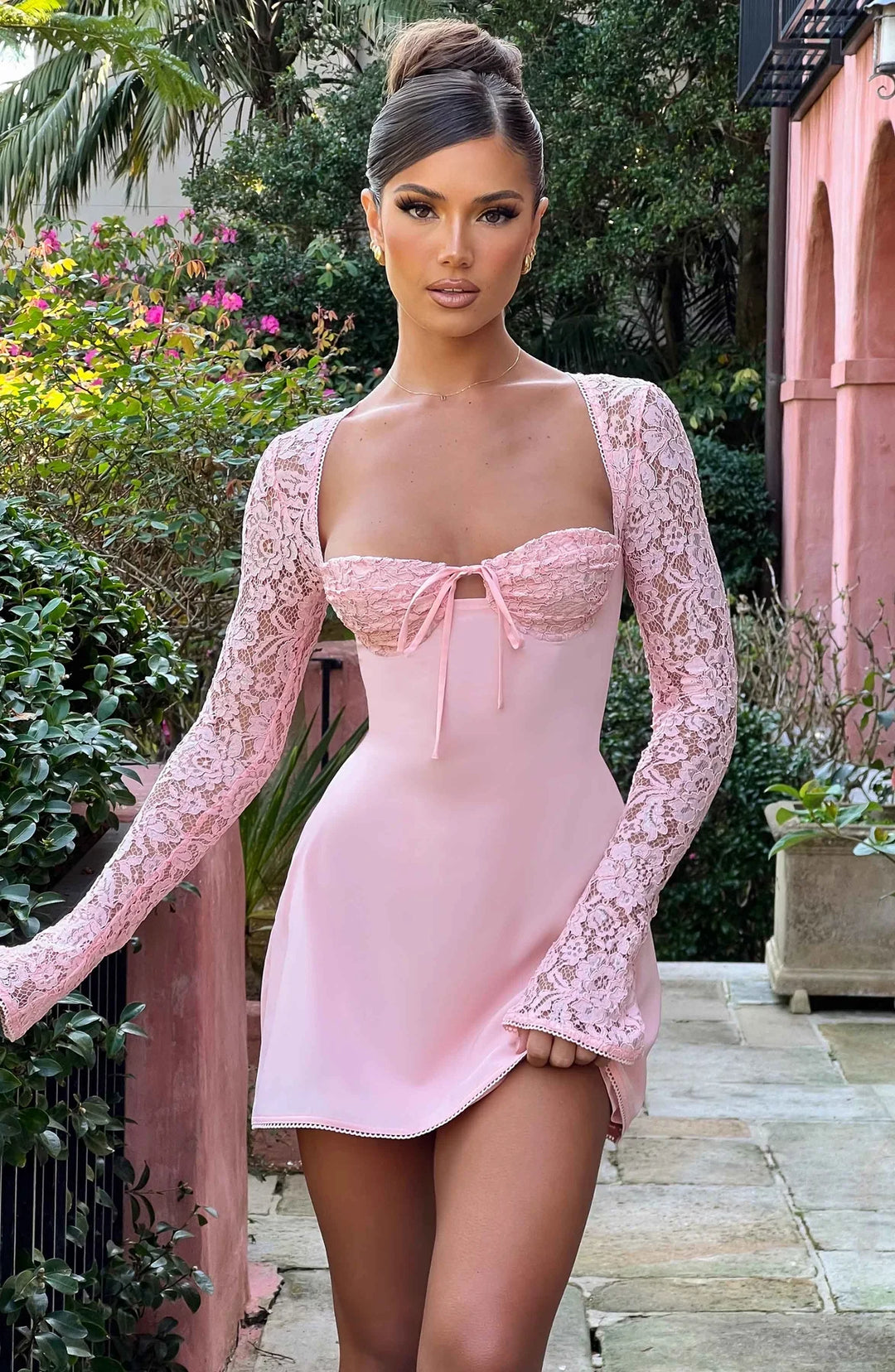 Lumina lace mini dress