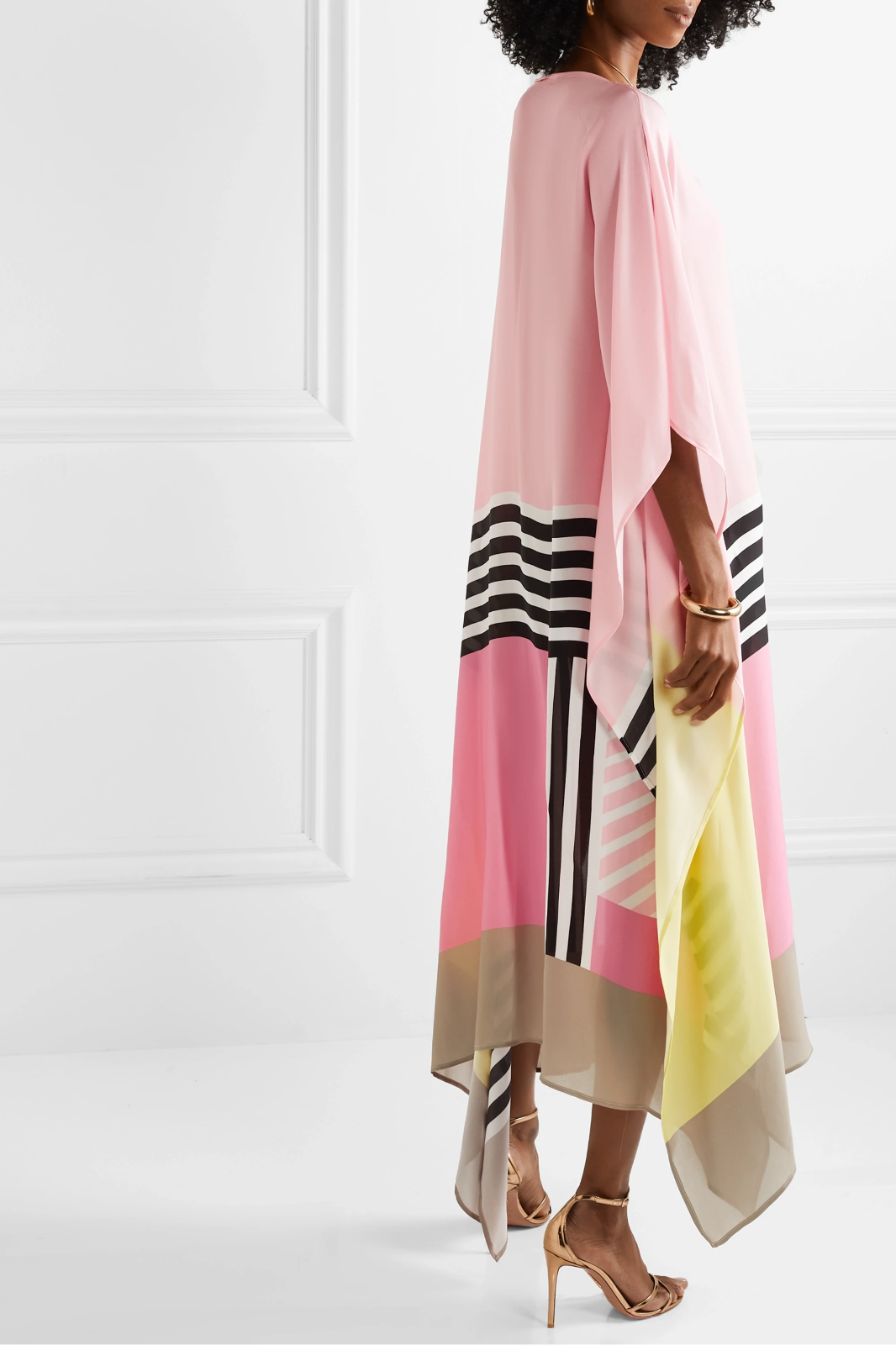 Geometric Candy Stripe Kaftan