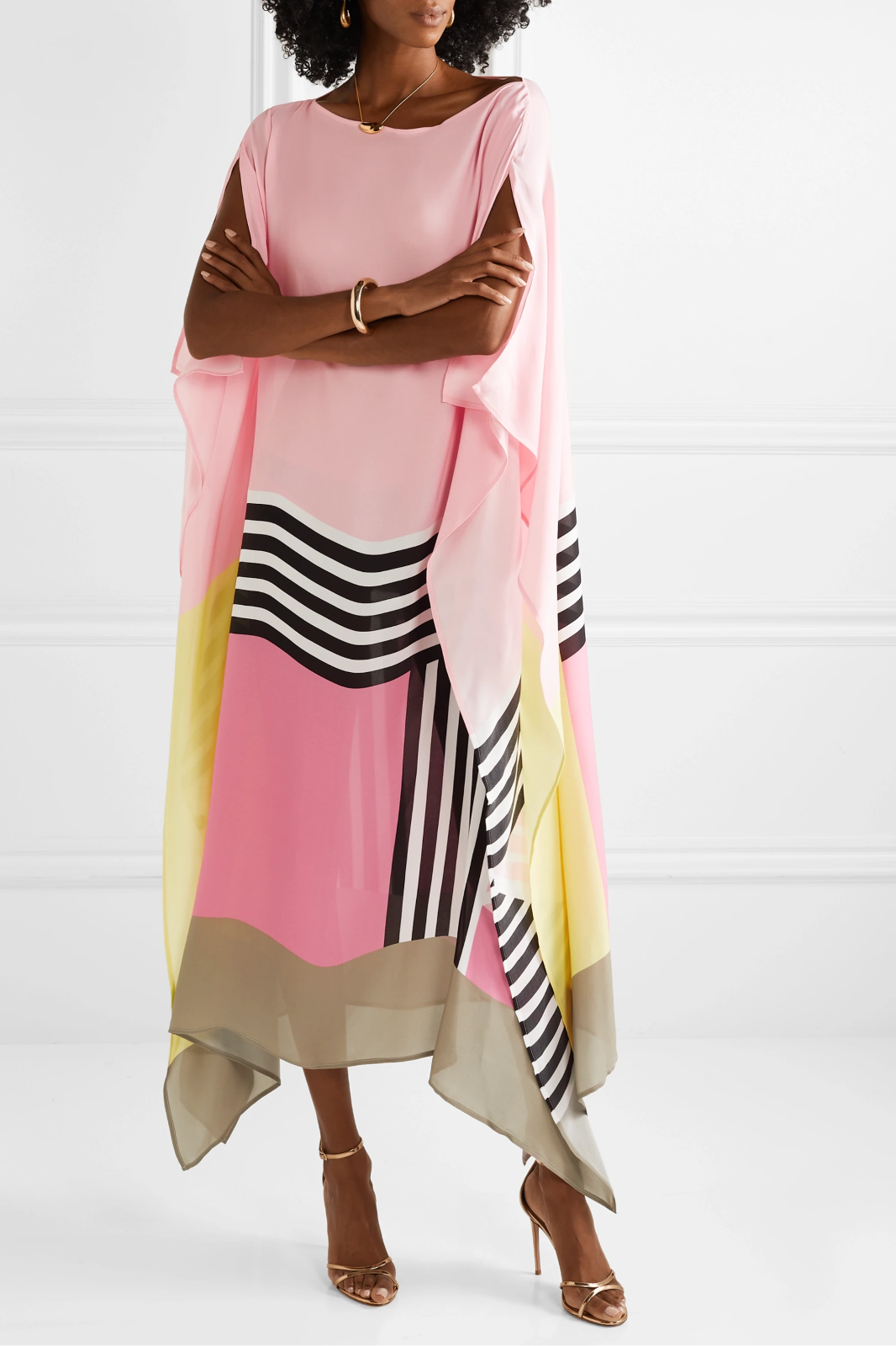 Geometric Candy Stripe Kaftan
