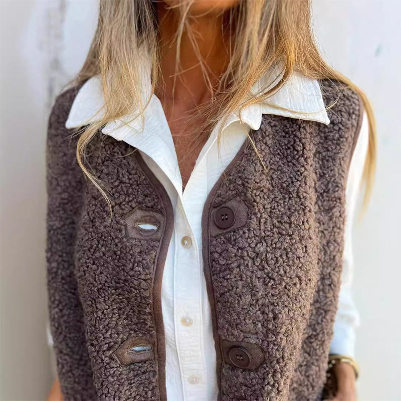 Button Down Short Vest