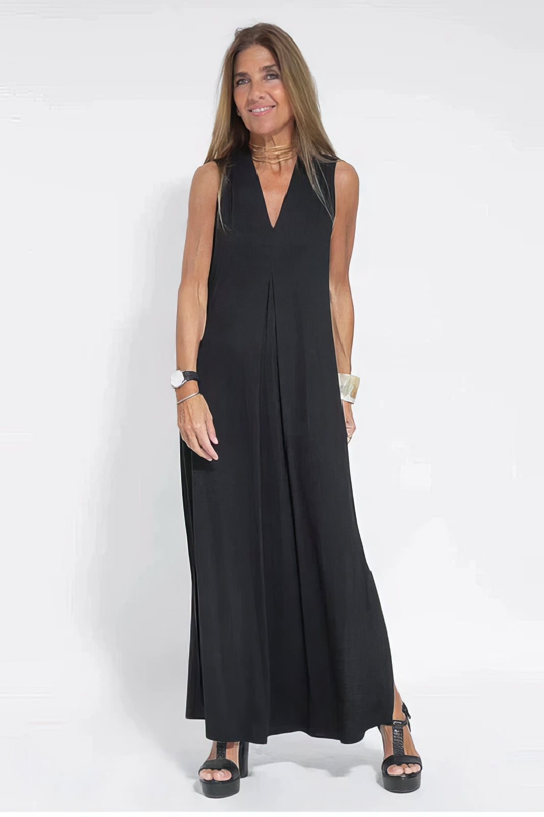 Lumina Elegant Long Dress with Matching Cardigan Included